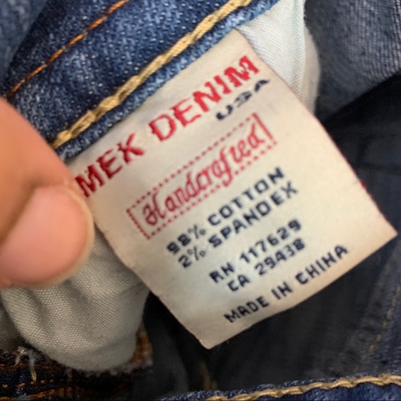 MeK Denim- Portland Bootcut Distressed Jeans 31/34 - Picture 16 of 16